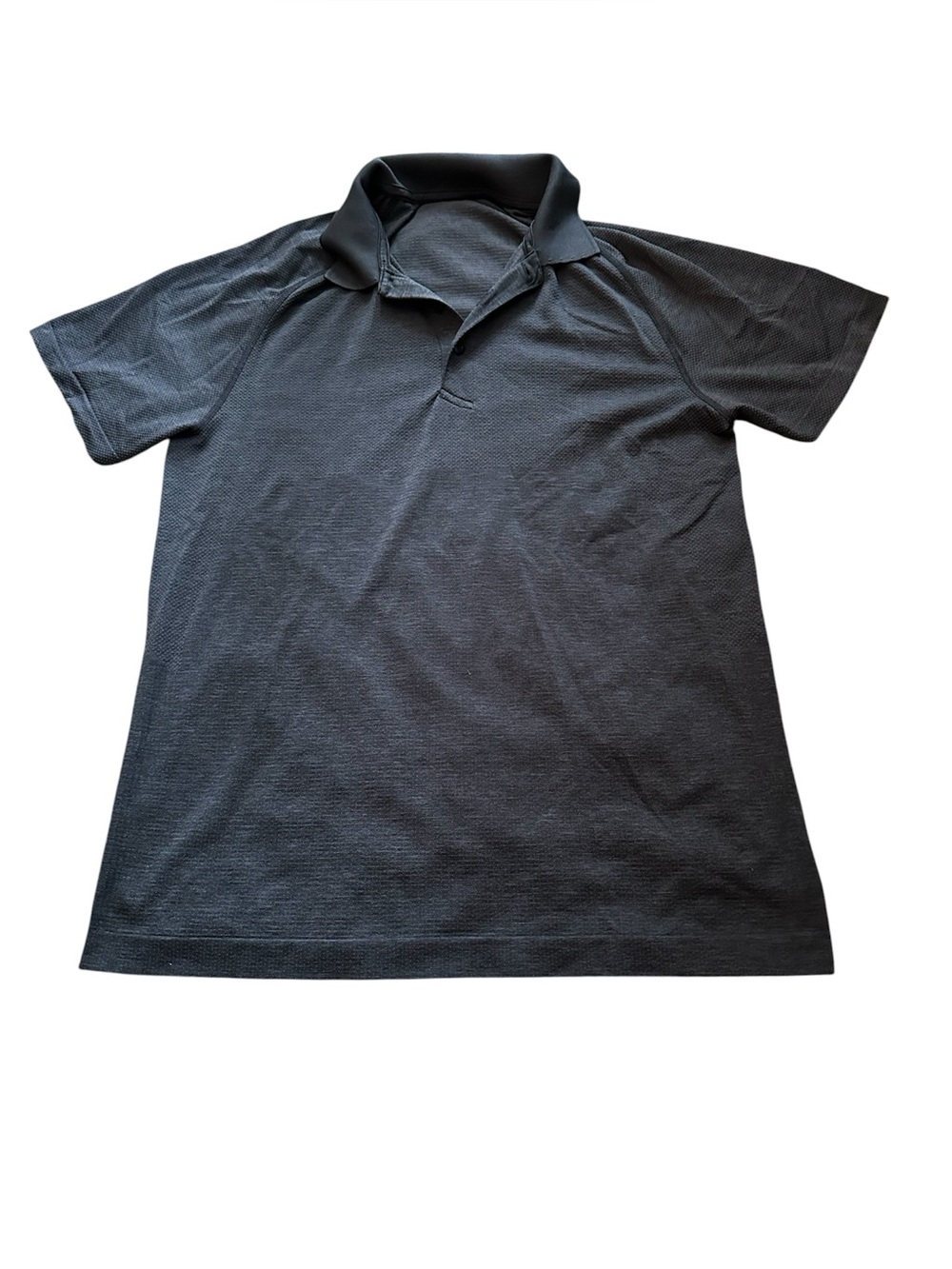Lululemon Men's Dark Gray Polo Shirt Size M